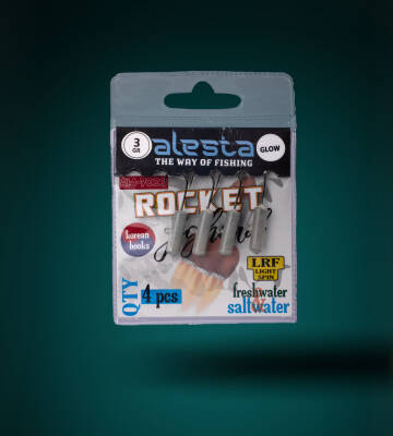 ROCKET JIGHEAD GLOW 4P 3G - 3