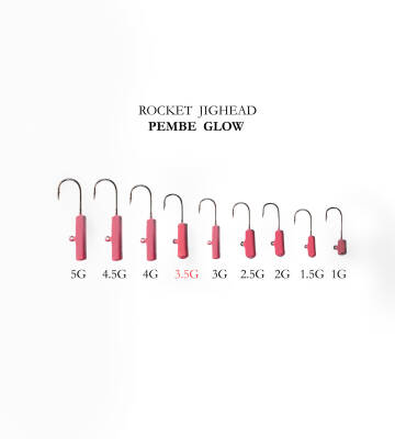 ROCKET JIGHEAD PEMBE GLOW 4P 3.5G - 1