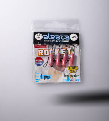 ROCKET JIGHEAD PEMBE GLOW 4P 3.5G - 2