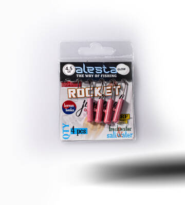 ROCKET JIGHEAD PEMBE GLOW 4P 4.5G - 2