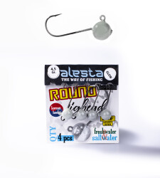 ROUND JIGHEAD GLOW 4P 4.5G - 2