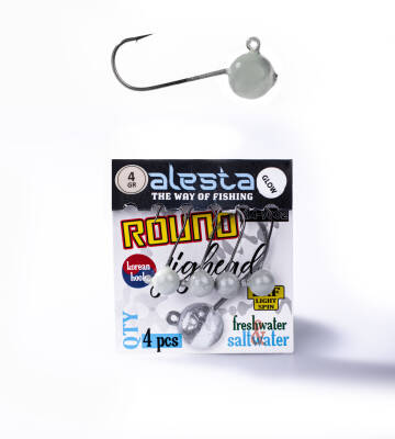 ROUND JIGHEAD GLOW 4P 4G - 2