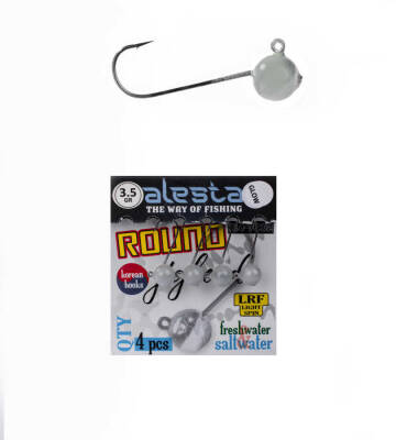 ROUND JIGHEAD GLOW 4P - 1