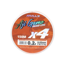 RYUJI AJI GAME 4X, 0.05MM 150M, ORANGE İP MİSİNA - 1