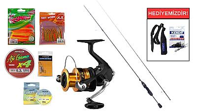 Ryuji Aji Game Fuji 1.75M 0.5-5Gr&Shimano LRF Makina FX 1000 FC LRF Seti - 1