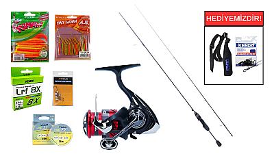 Ryuji Aji Game Fuji 1.75M 5.5-5Gr&Daiwa Ninja 23 LT 1000 LRF Seti - 1