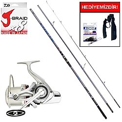 Ryuji Alpha Fuji 4.20M 100-250Gr&Daiwa Emblem 35 CW 4000 QD Kurşun Arkası Set - Daiwa