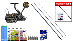 Ryuji Alpha Fuji 4.20M, 100-250Gr&Ryuji Momentum 10000Silver UV 11+1BB Surf Seti - Ryuji