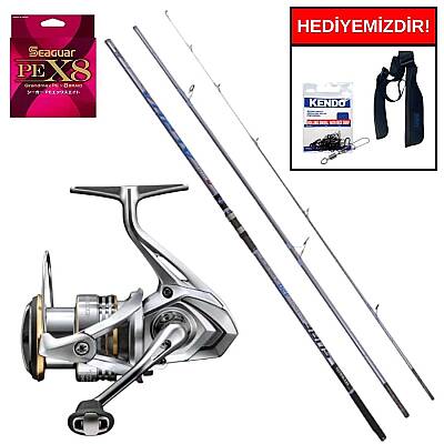 Ryuji Alpha Fuji 4.20M 100-250Gr&Shimano Sedona 8000 FI Profesyonel Surf Seti - 1