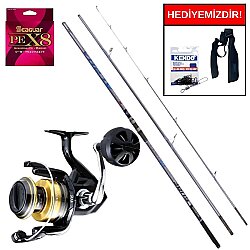 Ryuji Alpha Fuji 4.20M 100-250Gr&Shimano Socorro SW 8000 Profesyonel Surf Seti - Shimano
