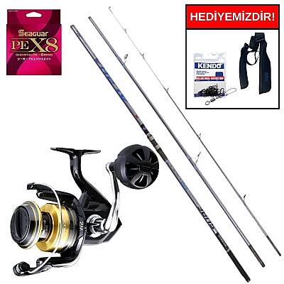 Ryuji Alpha Fuji 4.20M 100-250Gr&Shimano Socorro SW 8000 Profesyonel Surf Seti - 1