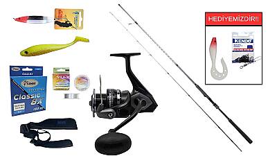 Ryuji Ares X 2.40M 9-45 Gr&Okuma Wave Power WP-3000A1 Spin Seti - 1