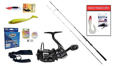 Ryuji Ares X 2.40M 9-45Gr&Ryuji Infinity 4000M 5+1BB Spin Seti - 1