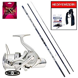 Ryuji Avantage 4.20M 100-250Gr&Daiwa Crosscast S20 35 SCW 5000 C QD Kurşun Arkası Set - Daiwa