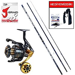 Ryuji Avantage 4.20M 100-250Gr&Okuma Salina SA-6000HA Blue 6+1BB Kurşun Arkası Set - Ryuji
