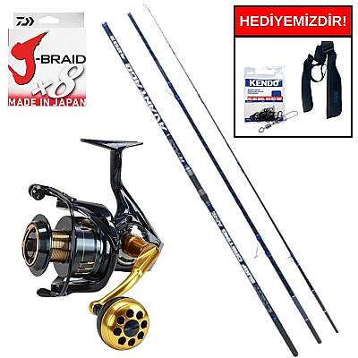 Ryuji Avantage 4.20M 100-250Gr&Okuma Salina SA-6000HA Blue 6+1BB Kurşun Arkası Set - 1