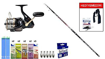 Ryuji Beach Side 3.90M 150Gr&Remixon Venom 9000 5+1BB Surf Seti - 1