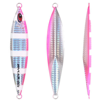 RYUJI CROWN JIG 250GR, PINK ZEBRA GLOW - 5