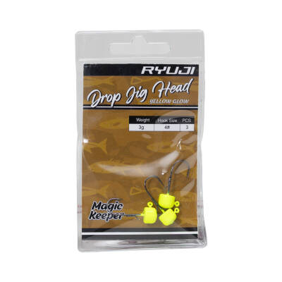 RYUJI DROP JIGHEAD YELLOW GLOW (3 ADET) - 2