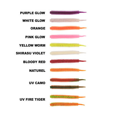 RYUJI JELLY WORM TPR 7.5CM, 20AD. - 1