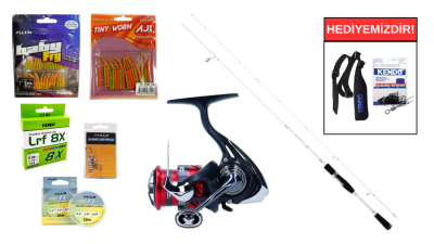 Ryuji Light Style 2.05M, 0.5-5 Gr&Daiwa Ninja 23 LT 1000 LRF Seti - 1