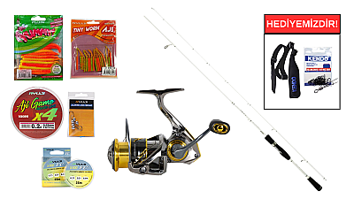 Ryuji Light Style 2.05M, 0.5-5Gr&Ryuji Ares X 1000S 5+1BB LRF Seti - 1