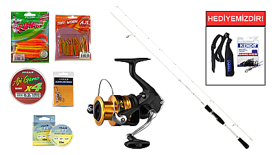 Ryuji Light Style 2.05M, 0.5-5Gr&Shimano LRF Makina FX 1000 FC LRF Seti - 1