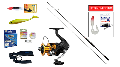Ryuji Luna II 2.70m 4-35gr&Shimano FX C3000 FC Spin Seti - 1