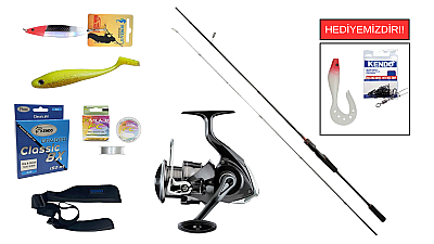 Ryuji Luna II 2.70m 5-55gr&Daiwa Crossfire 26LT 4000C Spin Seti - 1