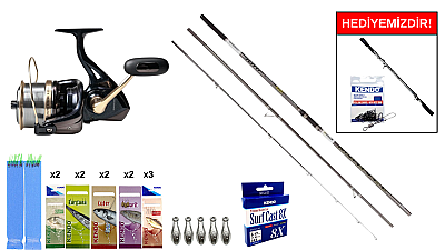 Ryuji Marvel 4.20M 100-250Gr&Remixon Venom 8000 5+1BB Surf Seti - 1