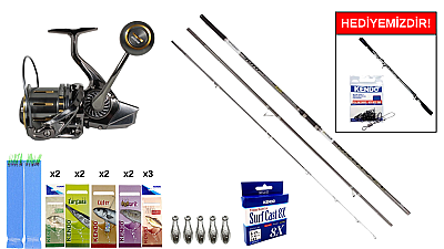 Ryuji Marvel 4.20M 100-250Gr&Ryuji Momentum 10000 Silver UV 11+1BB Surf Seti - 1