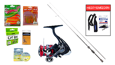 Ryuji Matrix Fuji 1.98M 0.8-6Gr&Daiwa Ninja 23 LT 1000 LRF Seti - 1