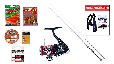 Ryuji Matrix Fuji 1.98M 0.8-6Gr&Daiwa Ninja 23 LT 1000 LRF Seti - 1
