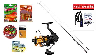 Ryuji Matrix Fuji 1.98M 0.8-6Gr&Shimano LRF Makina FX 1000 FC LRF Seti - 1
