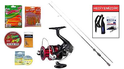 Ryuji Matrix Fuji 1.98M 0.8-6Gr&Shimano Sienna 500 FG LRF Seti - 1