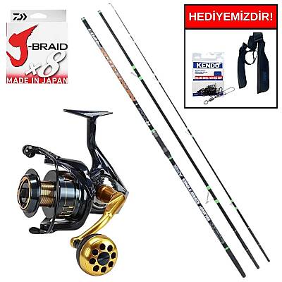 Ryuji Momentum 4.20M 100-250Gr&Okuma Salina SA-6000HA Blue 6+1BB Kurşun Arkası Set - 1