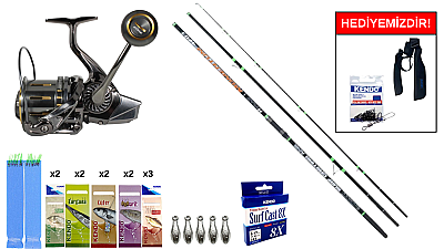 Ryuji Momentum 4.20M, 100-250Gr&Ryuji Momentum 10000 Silver UV 11+1BB Surf Seti - 1