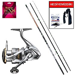 Ryuji Momentum 4.20M 100-250Gr&Shimano Sedona 8000 FI Kurşun Arkası Set - Shimano