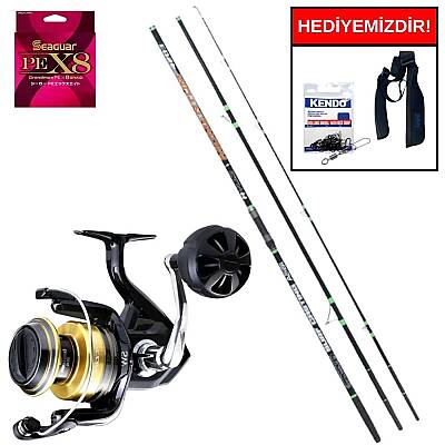 Ryuji Momentum 4.20M 100-250Gr&Shimano Socorro SW 8000 Kurşun Arkası Set - 1