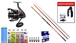 Ryuji Power Cast 4.20M 100-280Gr&Okuma Ceymar C-8000A Dark Grey 7+1BB Surf Seti - Okuma