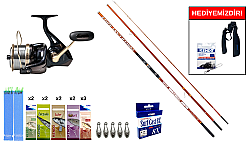 Ryuji Power Cast 4.20M 100-280Gr&Remixon Venom 8000 5+1BB Surf Seti - Ryuji