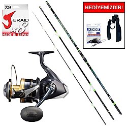Ryuji Procasting Surf Fuji 4.25M 150-350Gr&Daiwa 23 BG SW 6000DP Kurşun Arkası Set - Daiwa