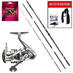 Ryuji Procasting Surf Fuji 4.25M 150-350Gr&Shimano Sedona 8000 FI Kurşun Arkası Set - Shimano