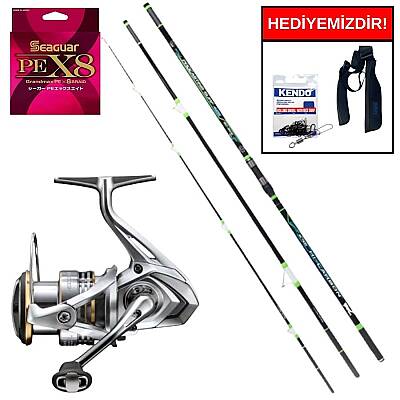 Ryuji Procasting Surf Fuji 4.25M 150-350Gr&Shimano Sedona 8000 FI Kurşun Arkası Set - 1