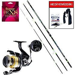 Ryuji Procasting Surf Fuji 4.25M 150-350Gr&Shimano Socorro SW 8000 Kurşun Arkası Set - 1
