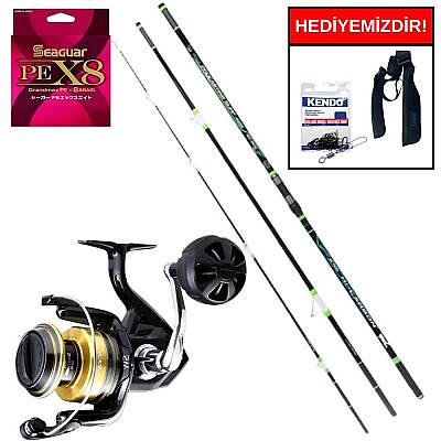 Ryuji Procasting Surf Fuji 4.25M 150-350Gr&Shimano Socorro SW 8000 Kurşun Arkası Set - 1