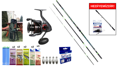 Ryuji Procasting Surf Fuji 4,25m&Okuma Ceymar C-8000A Dark Grey Surf Seti - 1