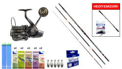 Ryuji Procasting Surf Fuji 4.25m 100-300 Gr&Ryuji Momentum 10000 Silver Surf Seti - Ryuji