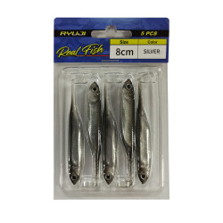 Ryuji Real Fish 8cm Silikon Yem (5 Adet) - 2