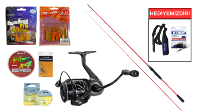 Ryuji Red Fox 2.30m 3-15gr&Ryuji Voltage 1000 5+1 LRF Seti - 1